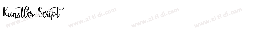 Kunstler Script字体转换